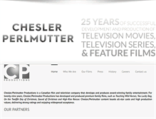 Tablet Screenshot of cheslerperlmutterproductions.com